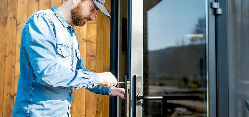 Frameless Glass Storefront Door Locks Replacement in Manhattan Beach, CA
